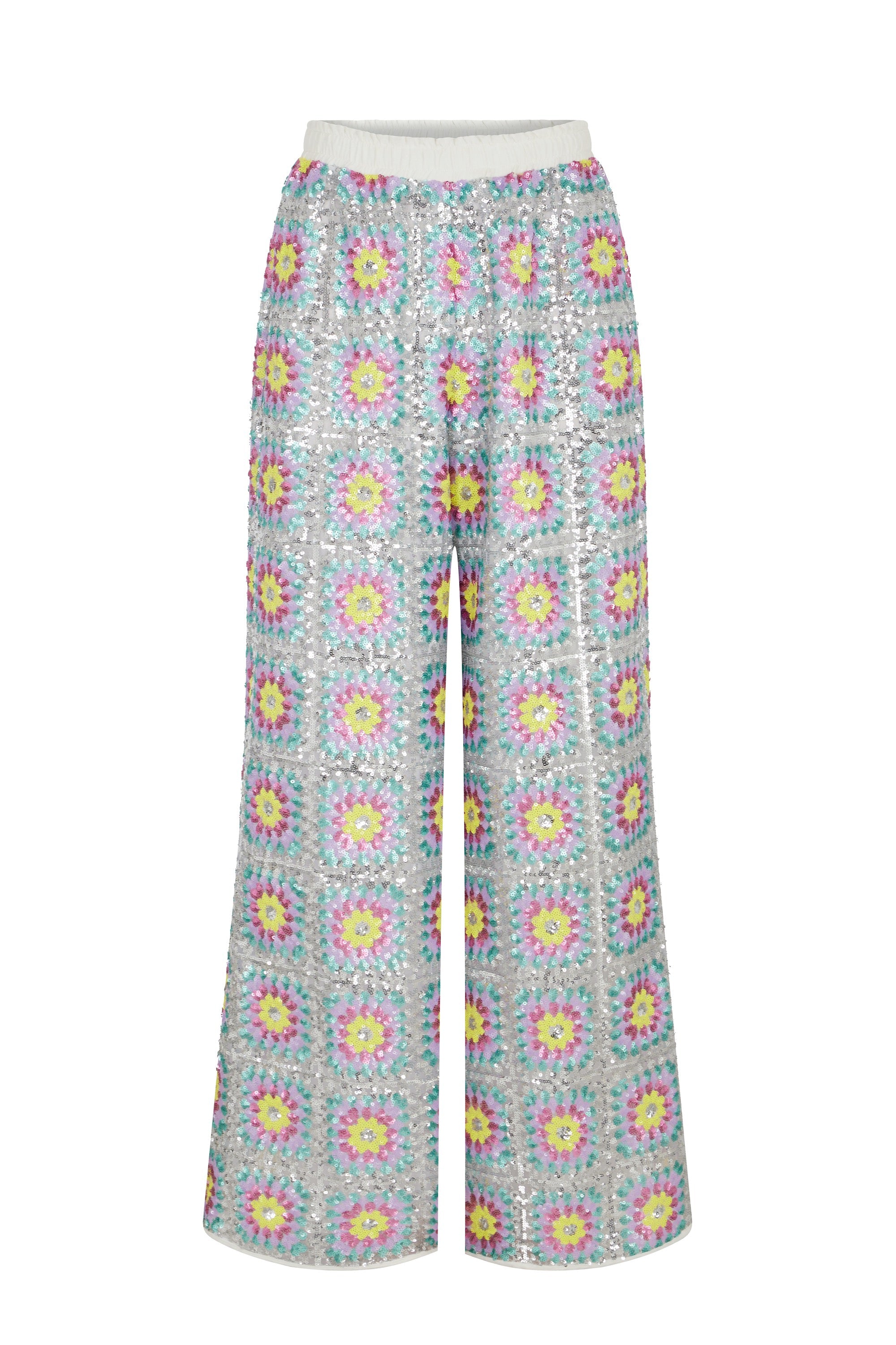 Pantalon Patch à paillettes - Multicolore