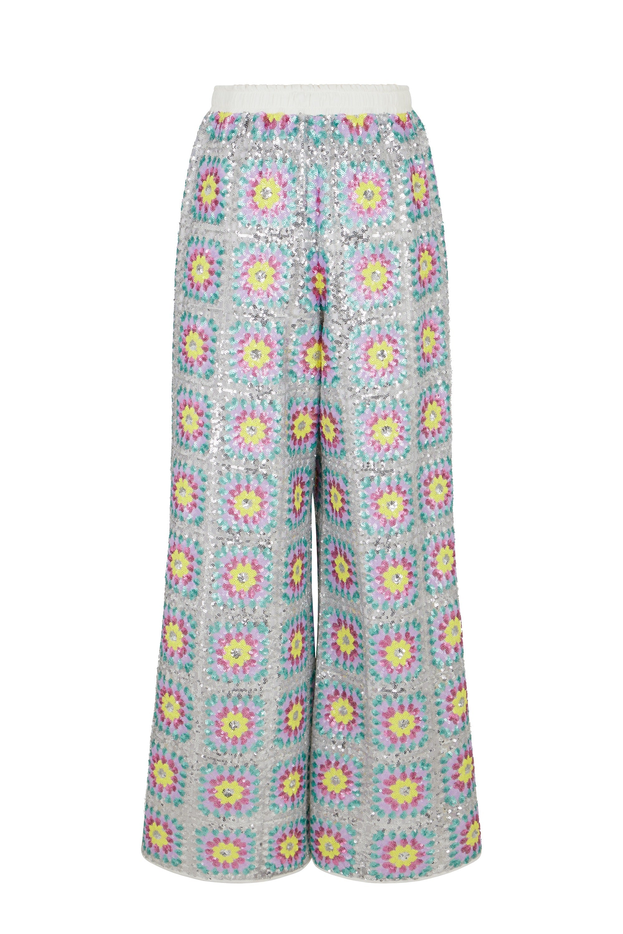 Pantalon Patch à paillettes - Multicolore