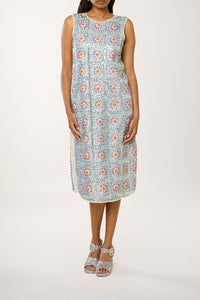 Robe longue à paillettes Patch - Multicolore