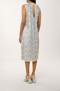 Robe longue à paillettes Patch - Multicolore