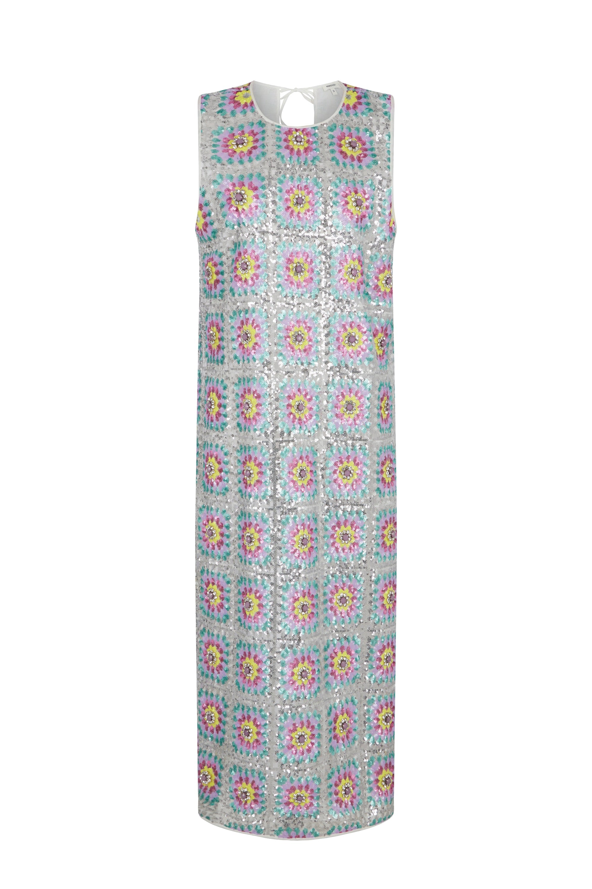 Robe longue à paillettes Patch - Multicolore
