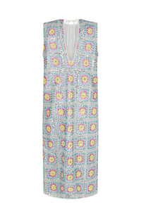 Robe longue à paillettes Patch - Multicolore