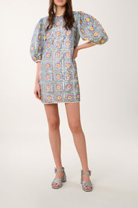 Robe courte à paillettes - Multicolore