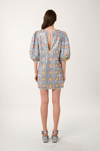 Robe courte à paillettes - Multicolore