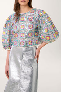 Top Patch à paillettes - Multicolore