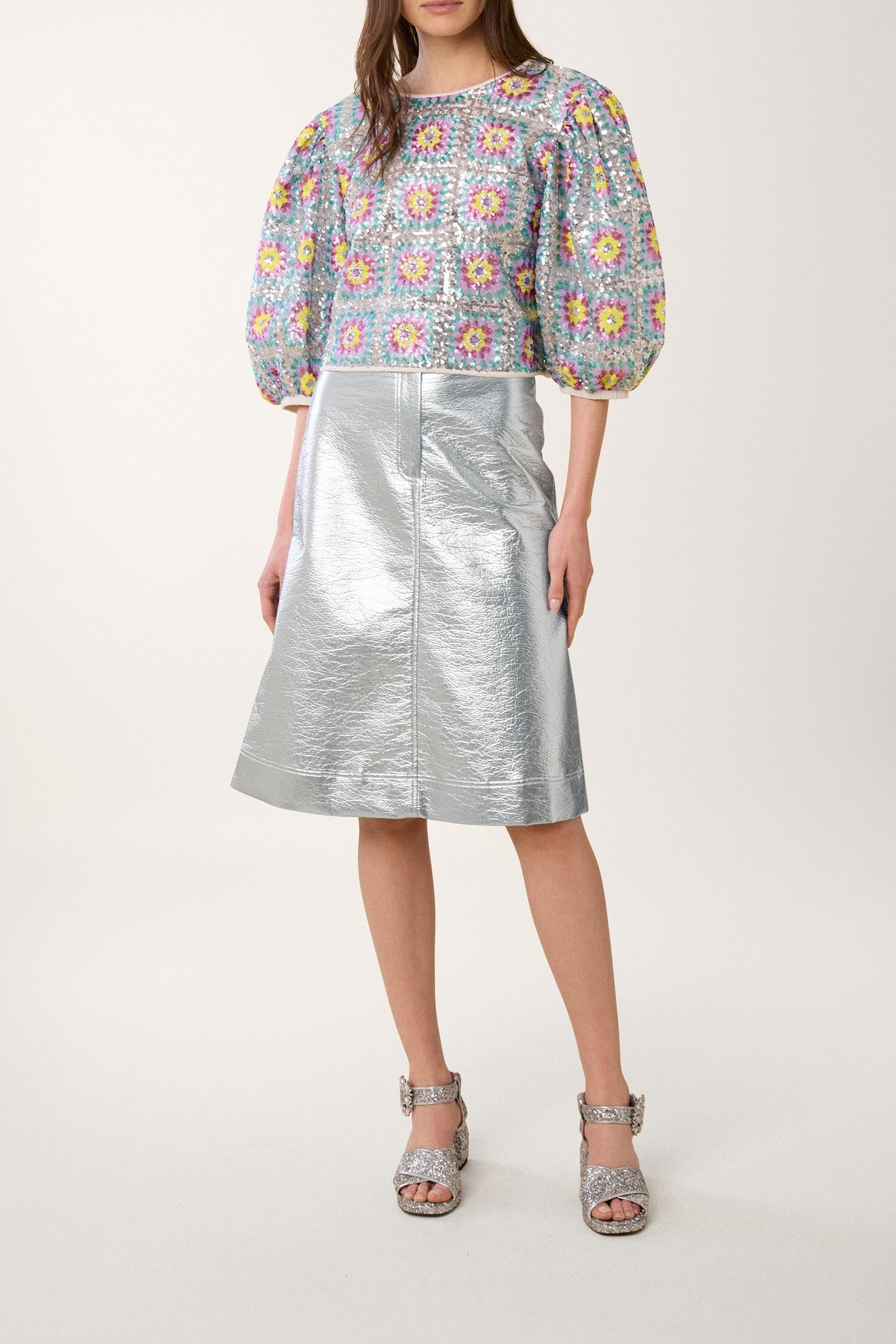 Top Patch à paillettes - Multicolore
