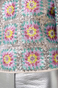 Top Patch à paillettes - Multicolore