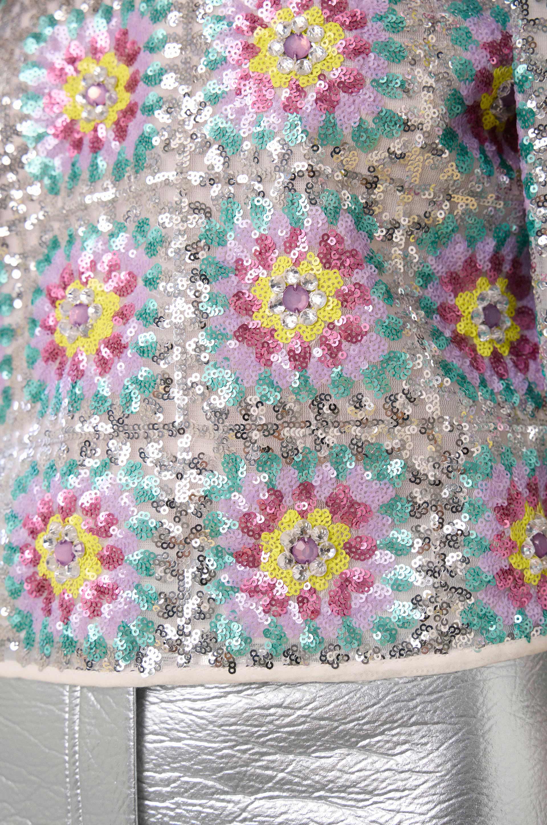 Top Patch à paillettes - Multicolore