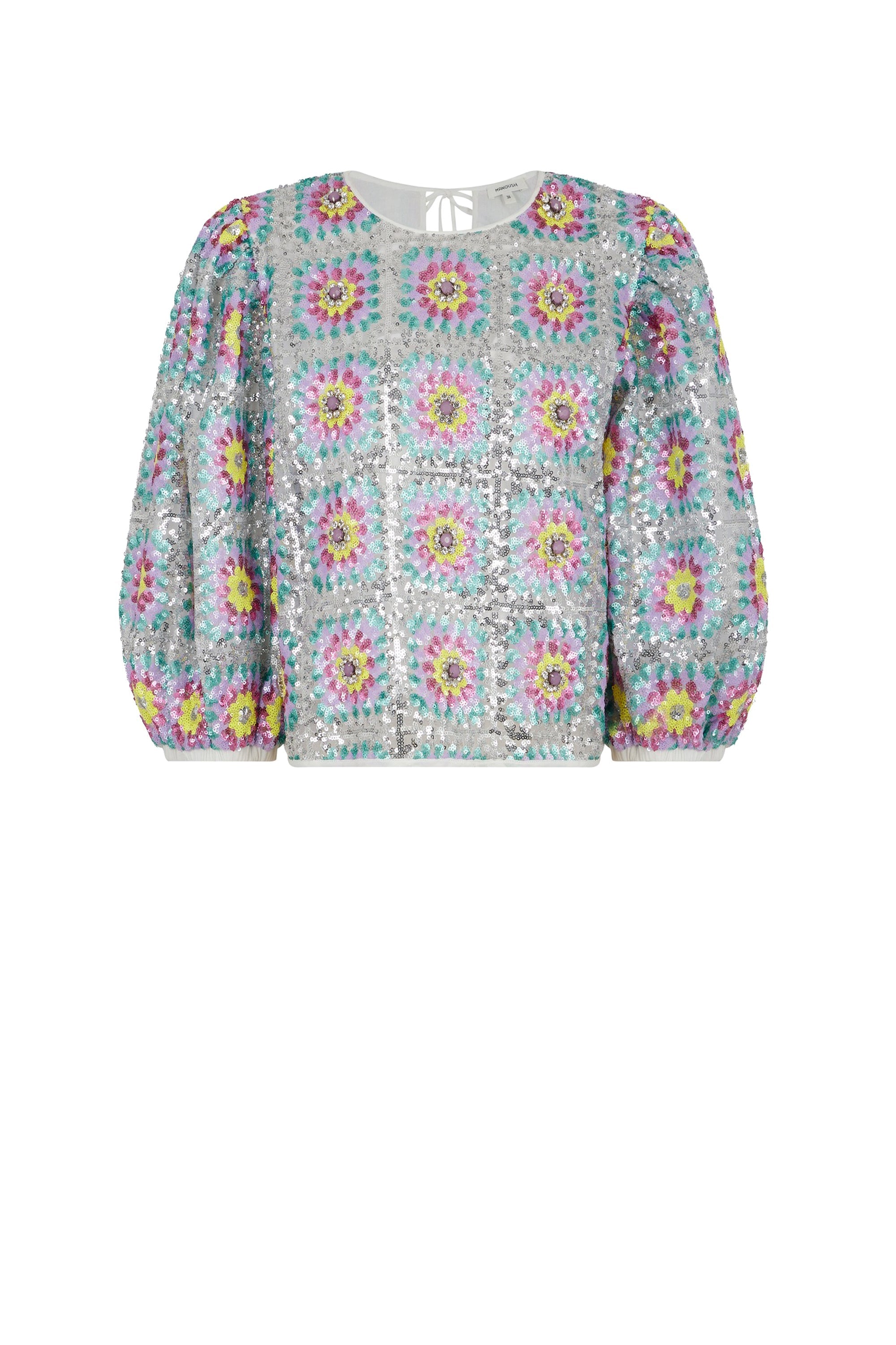 Top Patch à paillettes - Multicolore