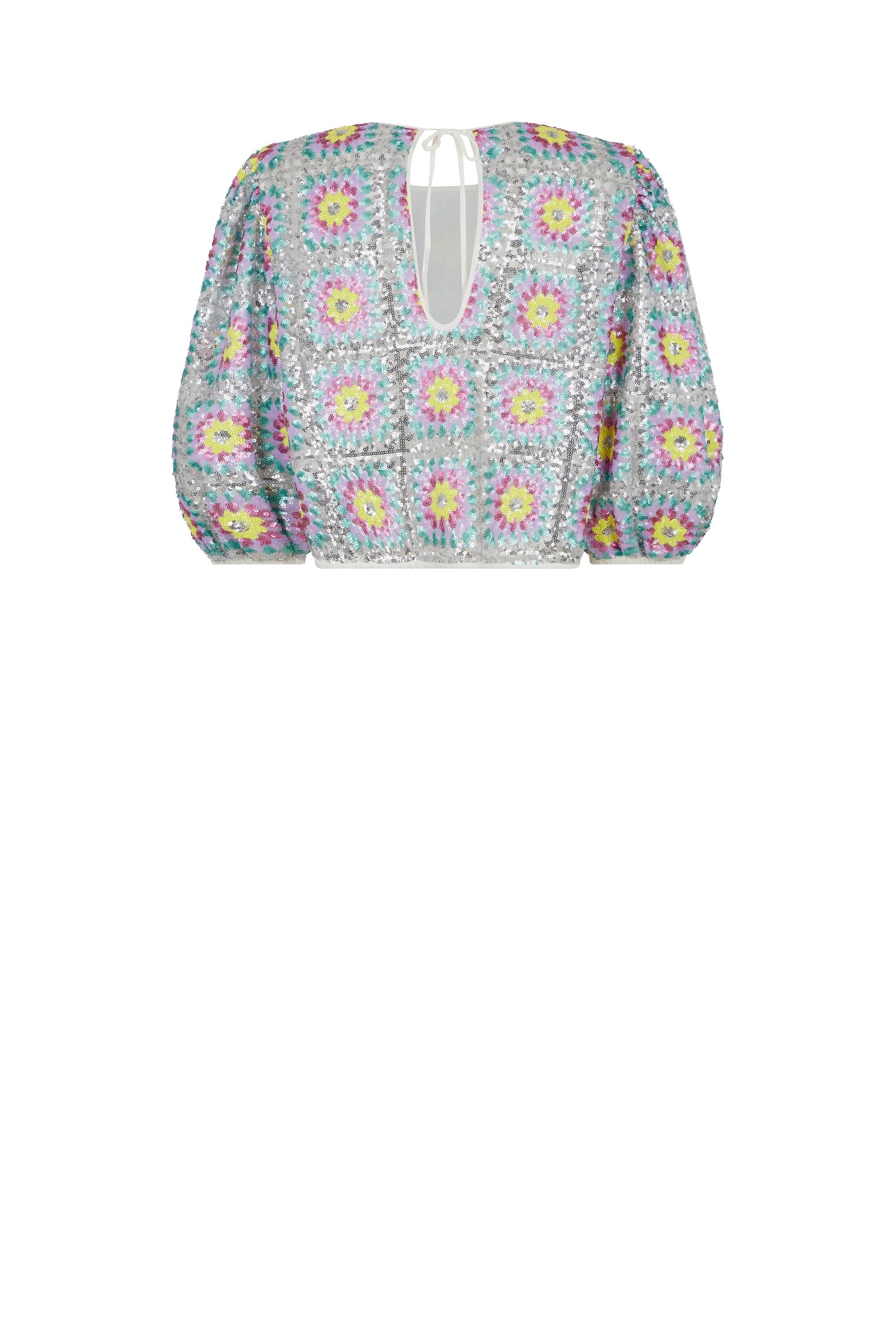Top Patch à paillettes - Multicolore