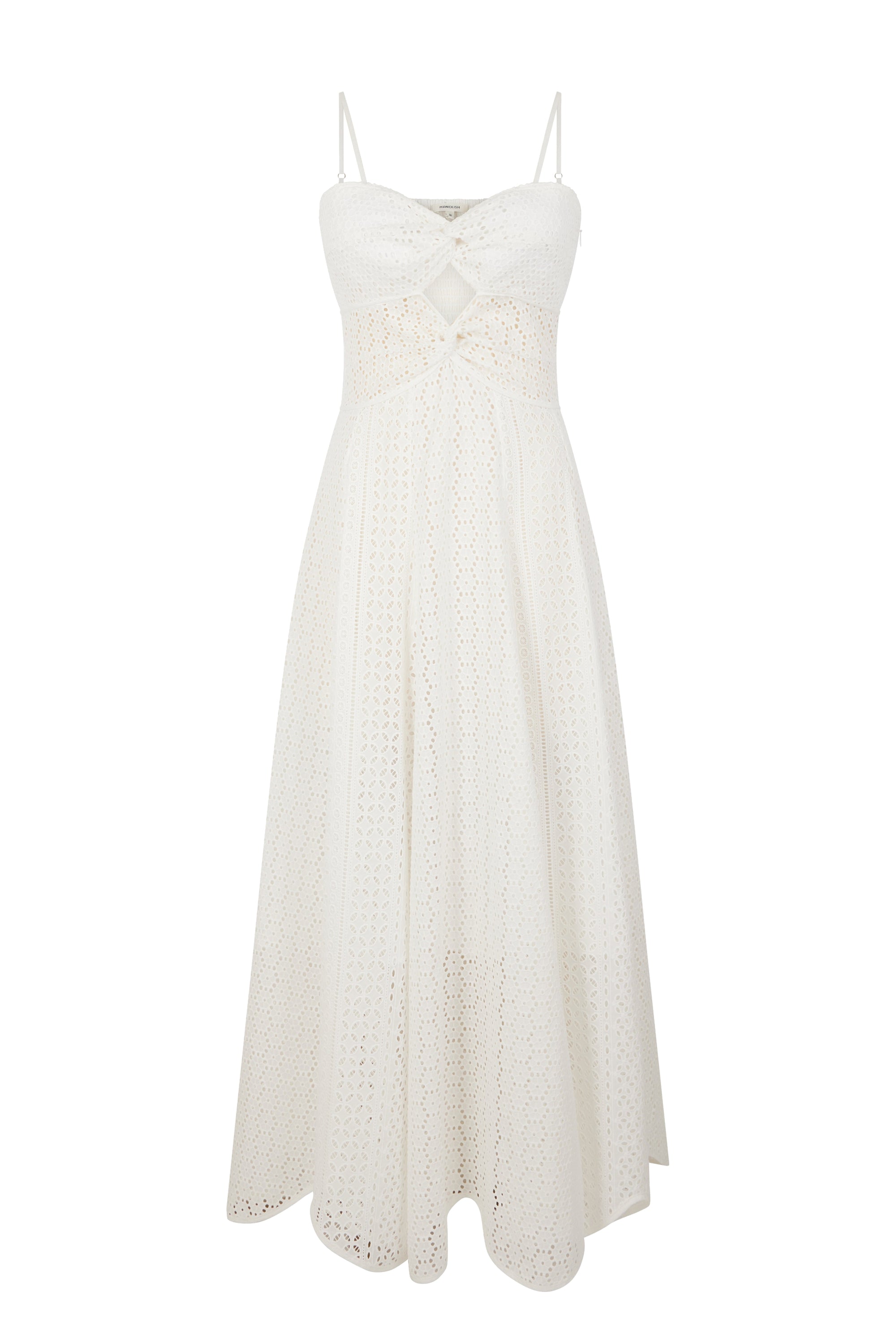 Robe bustier à dentelle - Blanc