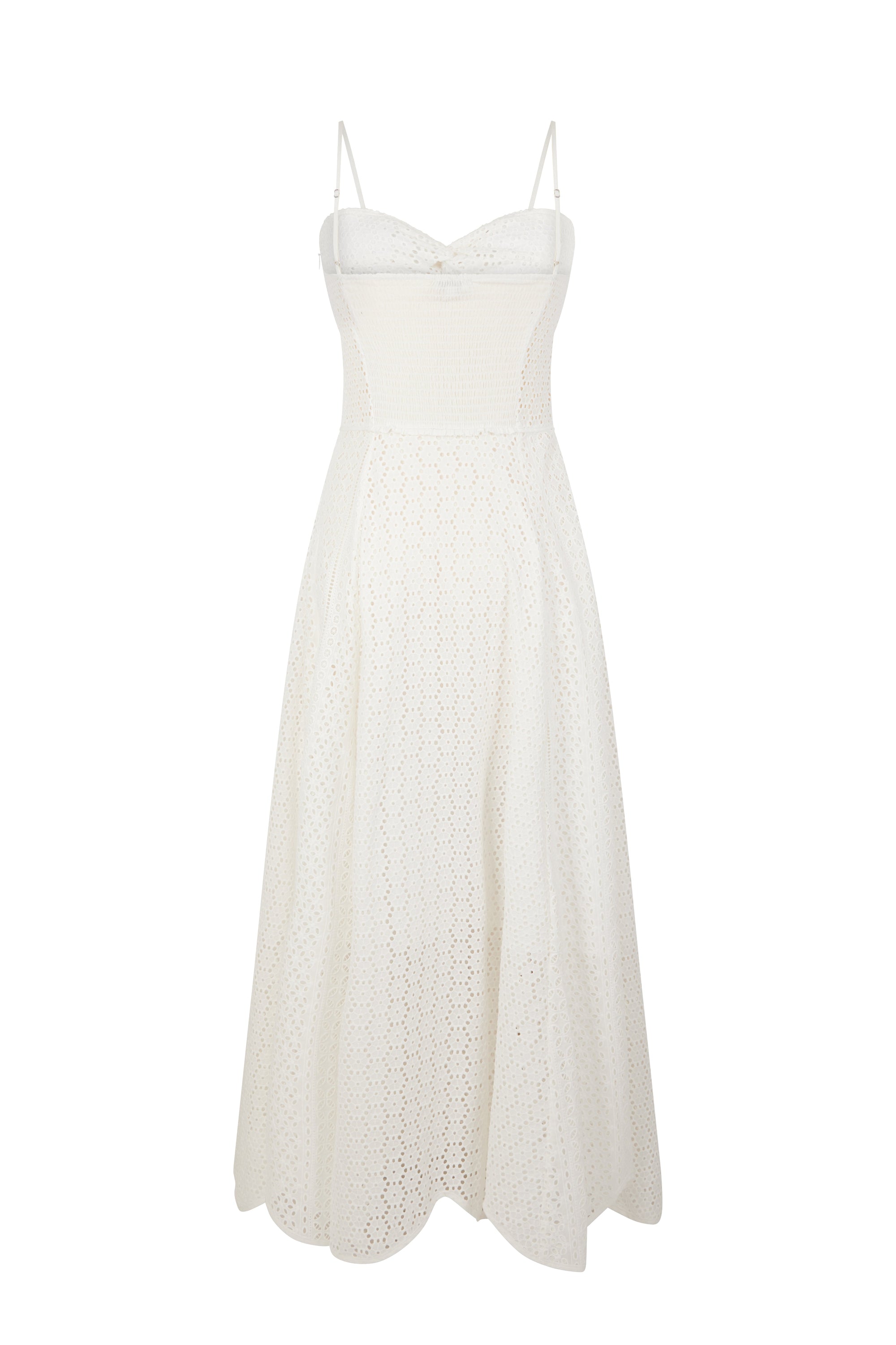 Robe bustier à dentelle - Blanc