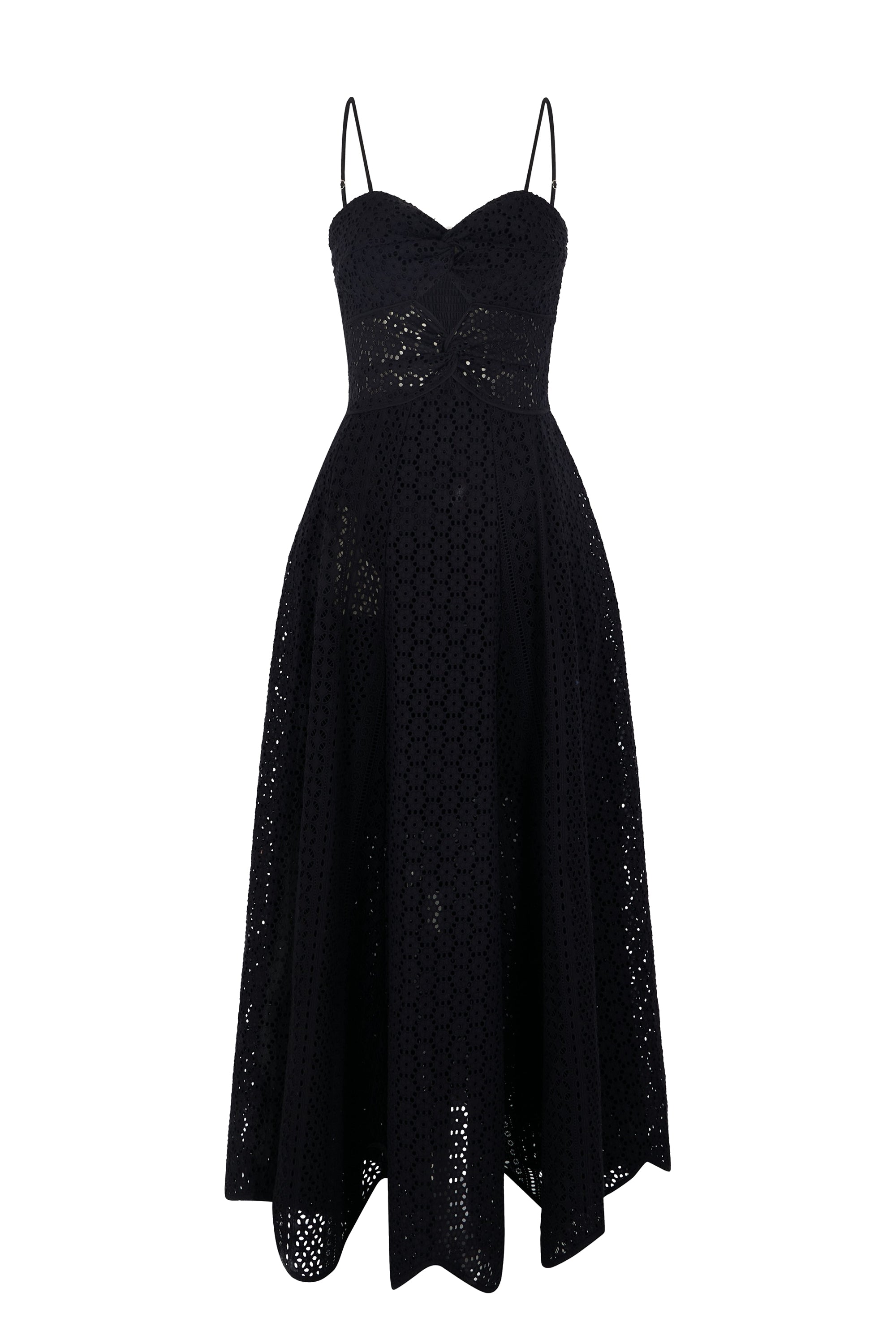 Robe bustier à dentelle - Noir