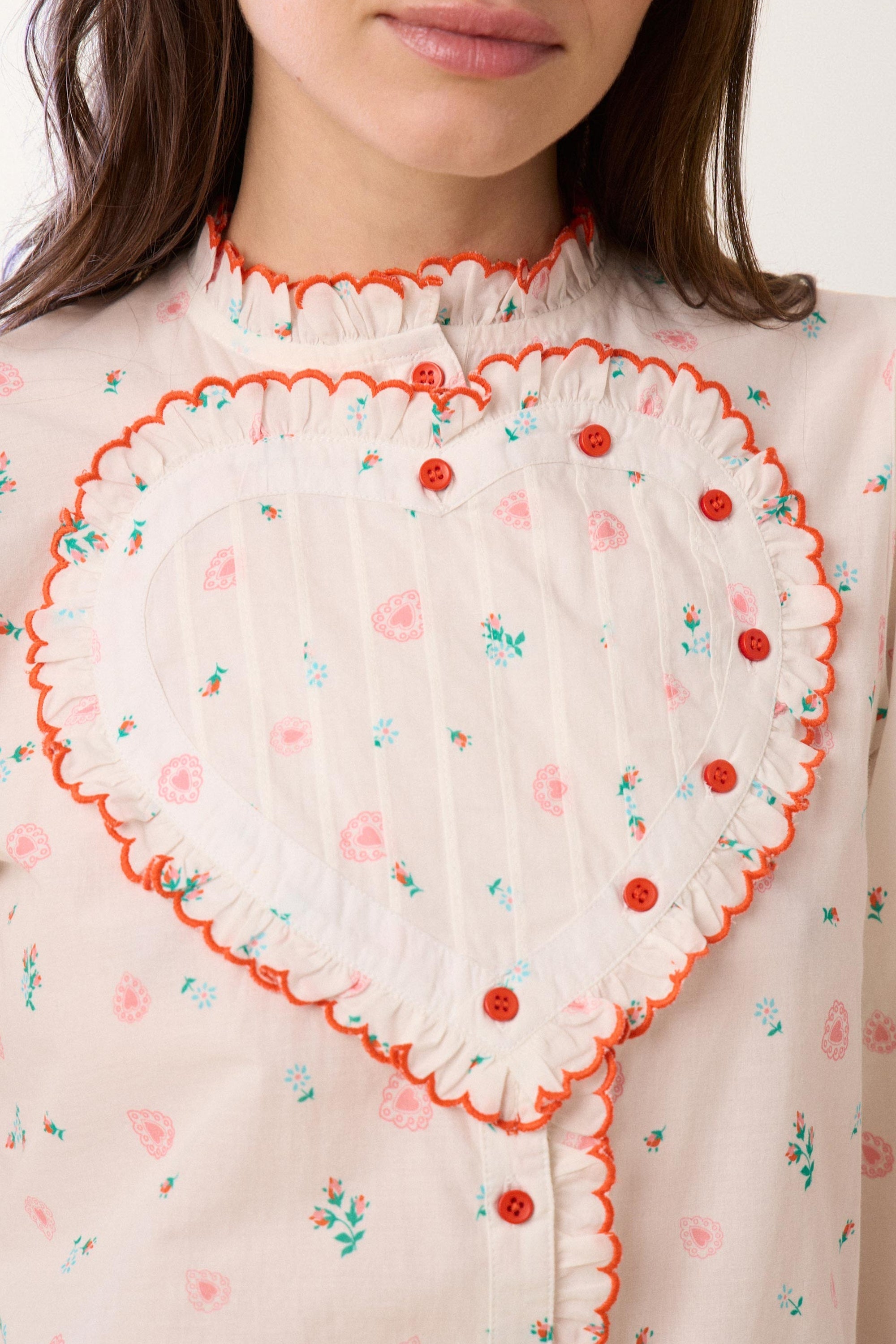 Chemise coeur Ste Valentin - Multicolore