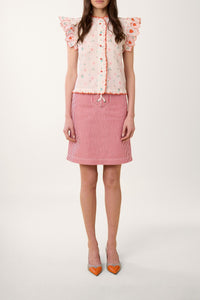 Chemise à volants Ste Valentine - Multicolore