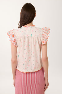 Chemise à volants Ste Valentine - Multicolore