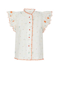 Chemise à volants Ste Valentine - Multicolore