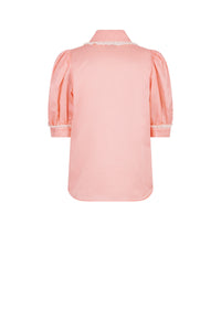 Chemise col claudine Vintage - Rose