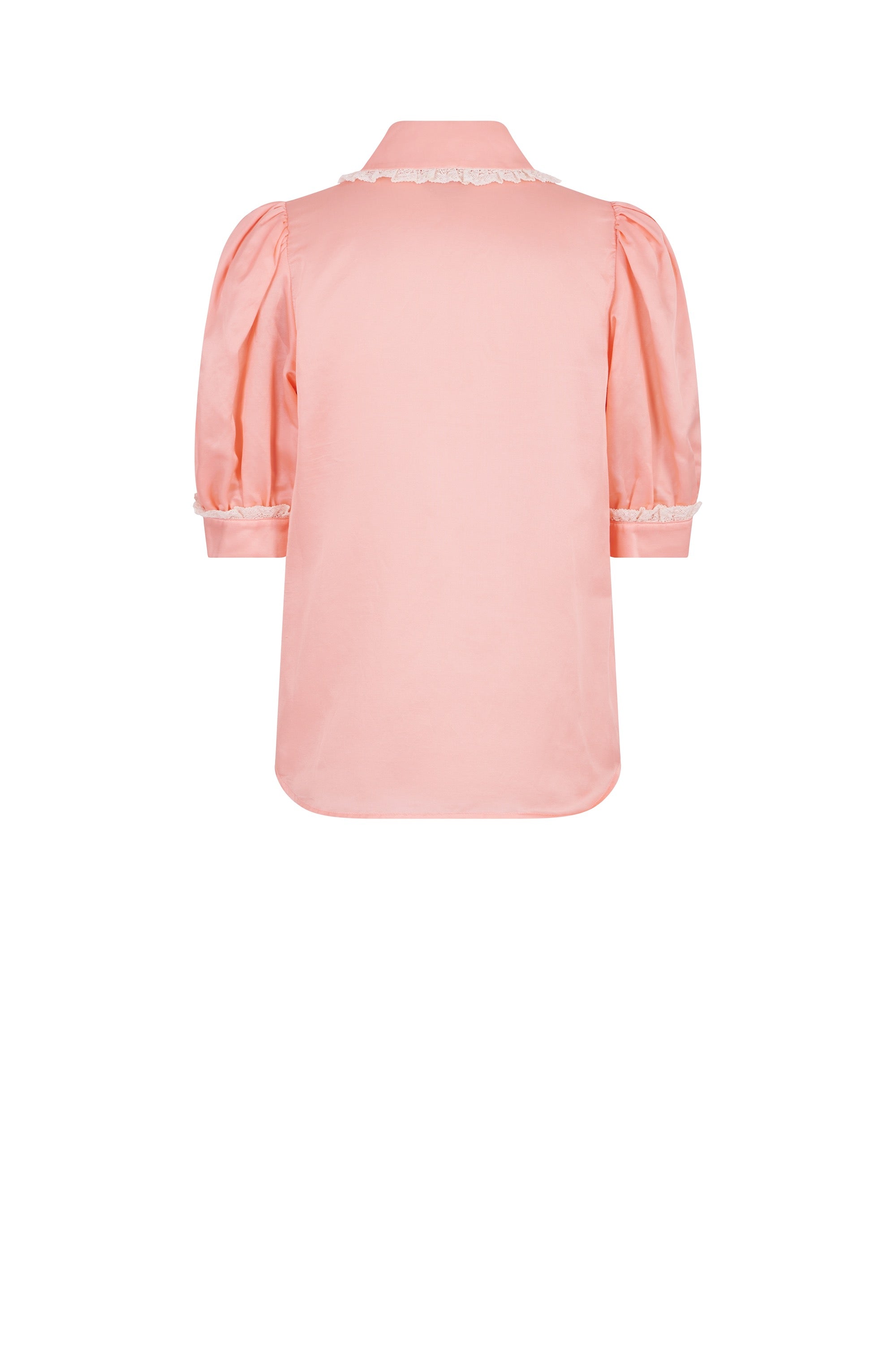 Chemise col claudine Vintage - Rose