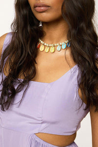 Robe longue Vintage - Violet