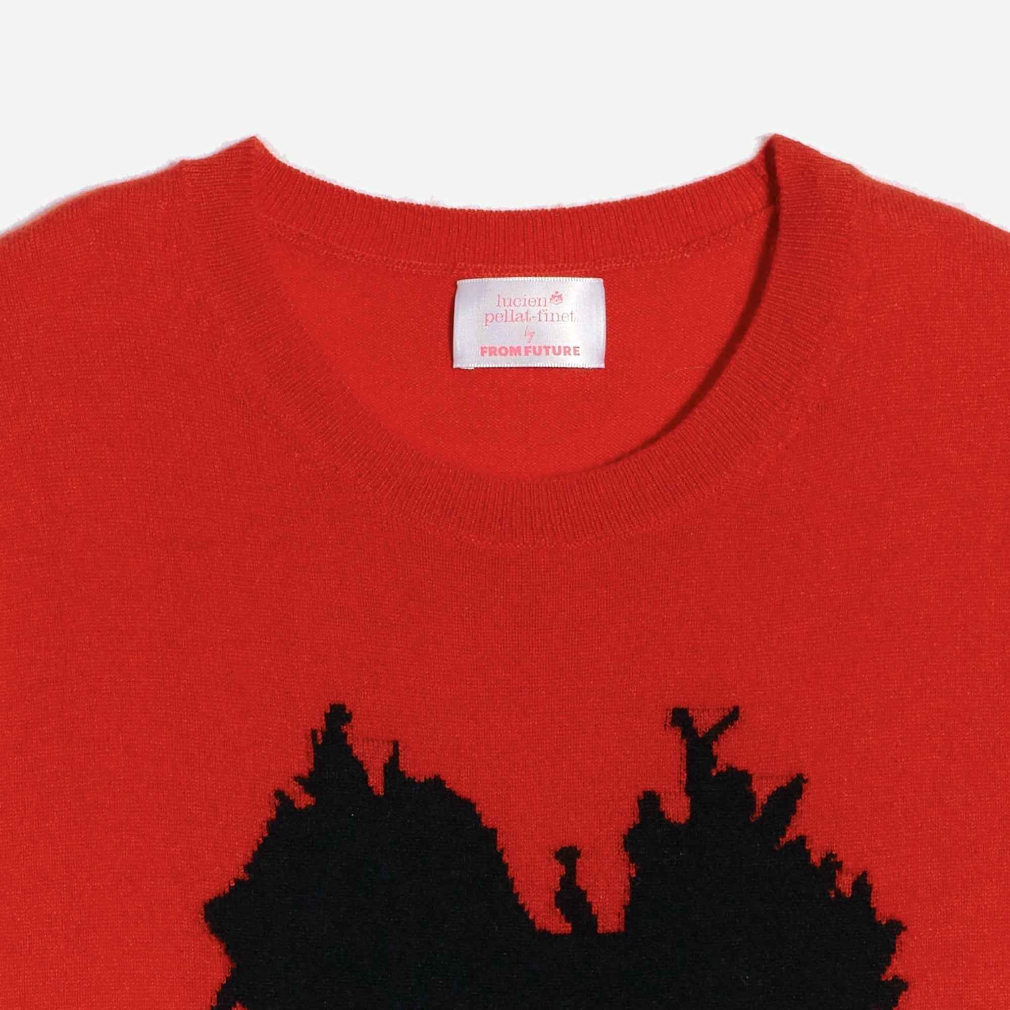 Pull à col rond Skull en cachemire - Spicy Red
