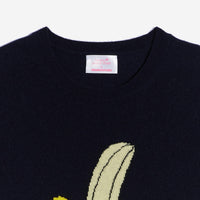 Pull à col rond Banana en cachemire - Navy