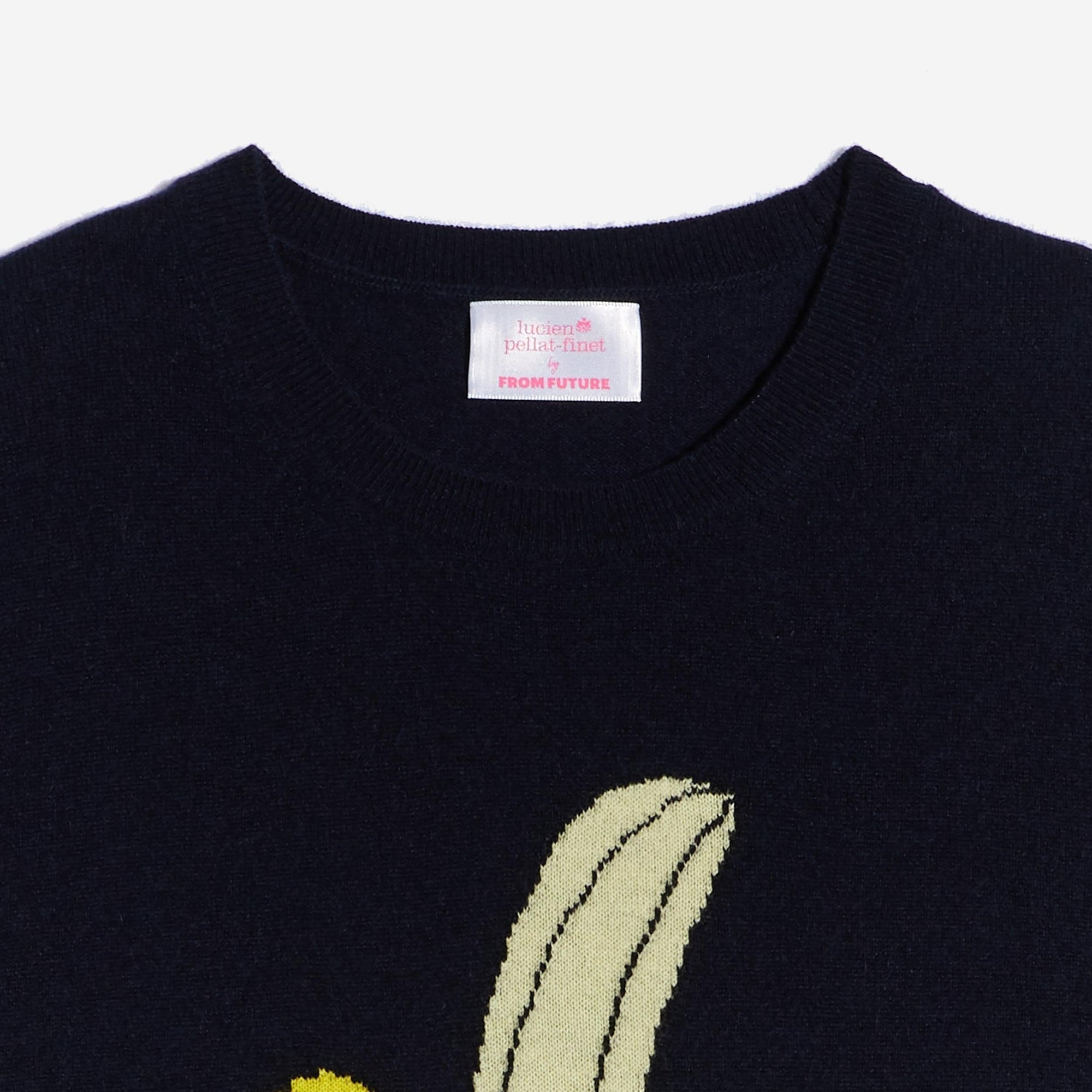 Pull à col rond Banana en cachemire - Navy