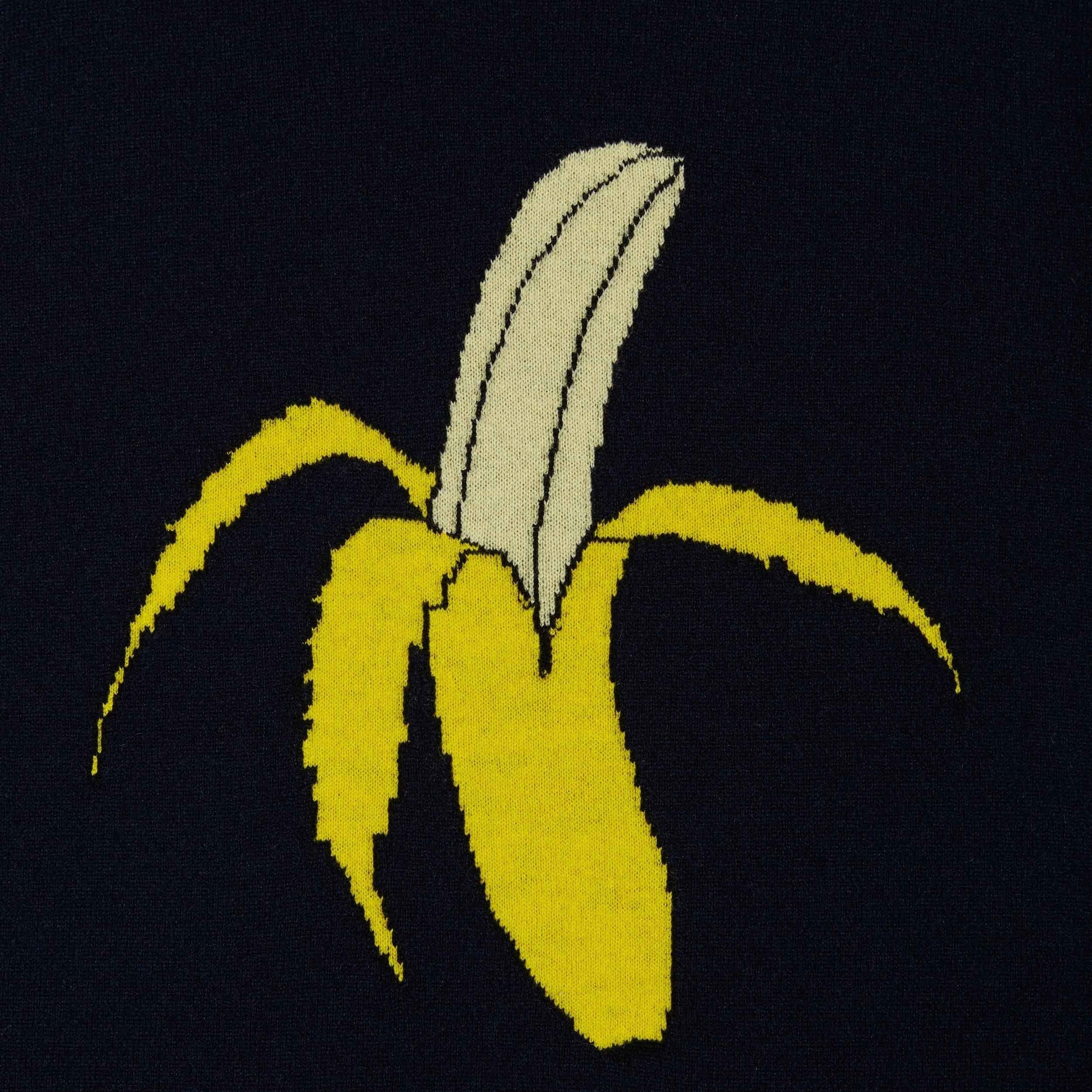 Pull à col rond Banana en cachemire - Navy