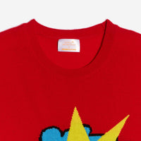 Pull à col rond Splaash en cachemire - Summer Red