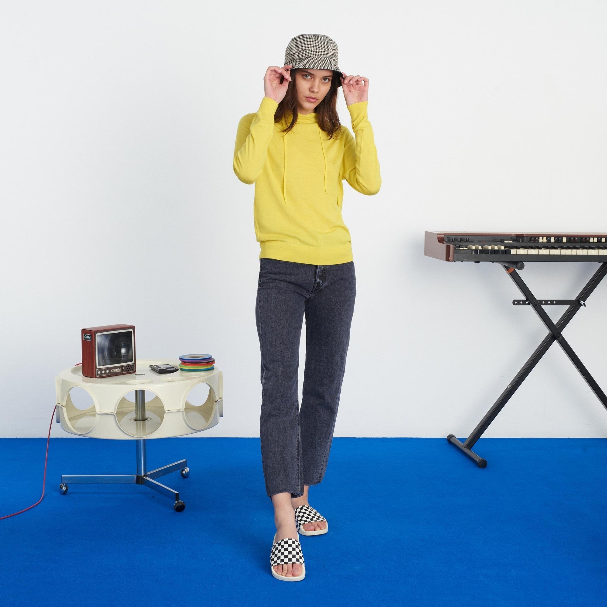 Hoodie unisexe en laine superfine - Summer Yellow
