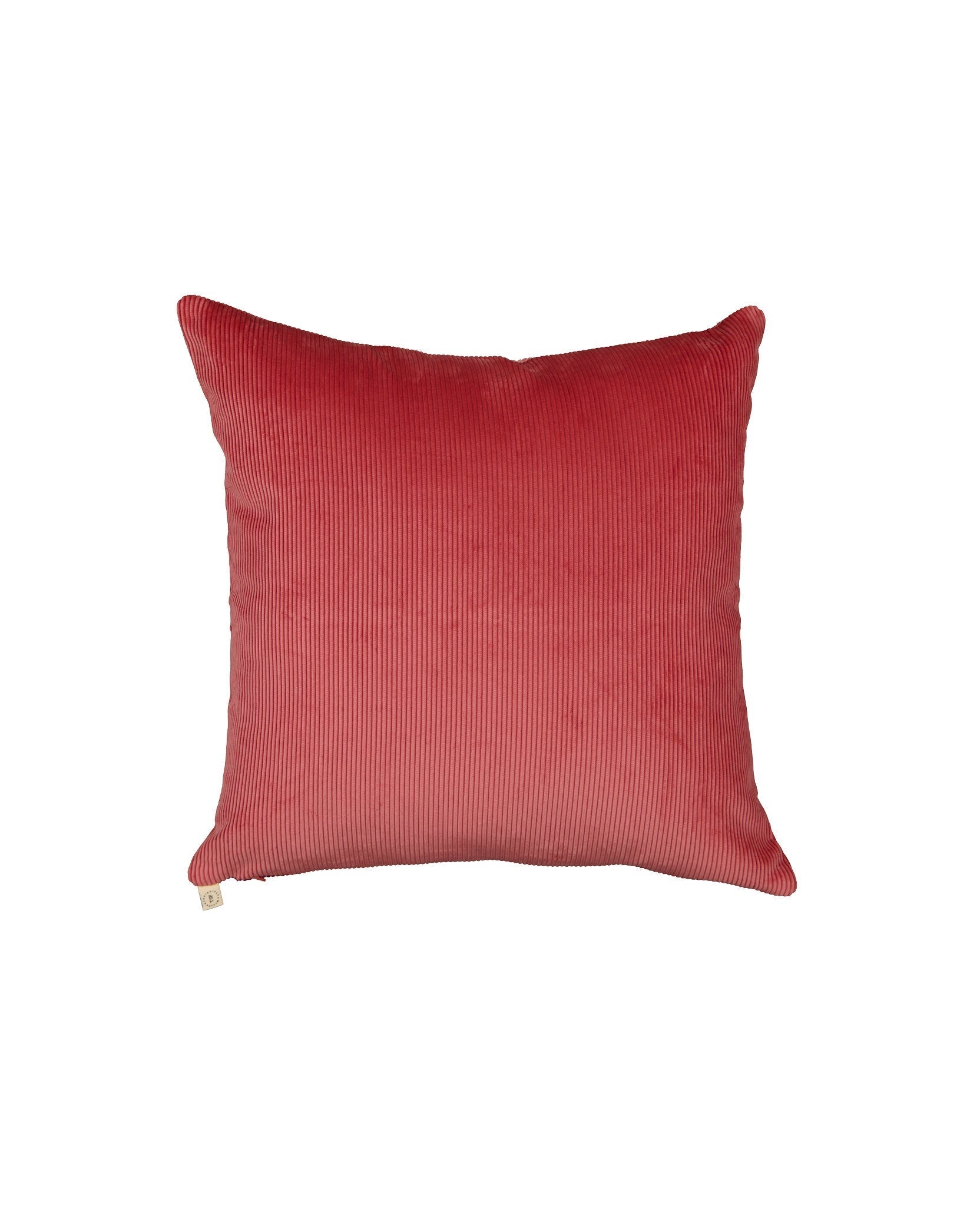 Coussin Carino en velours côtelé - Rose