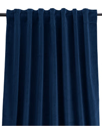 Rideau Palazzo en velours côtelé - Bleu marine
