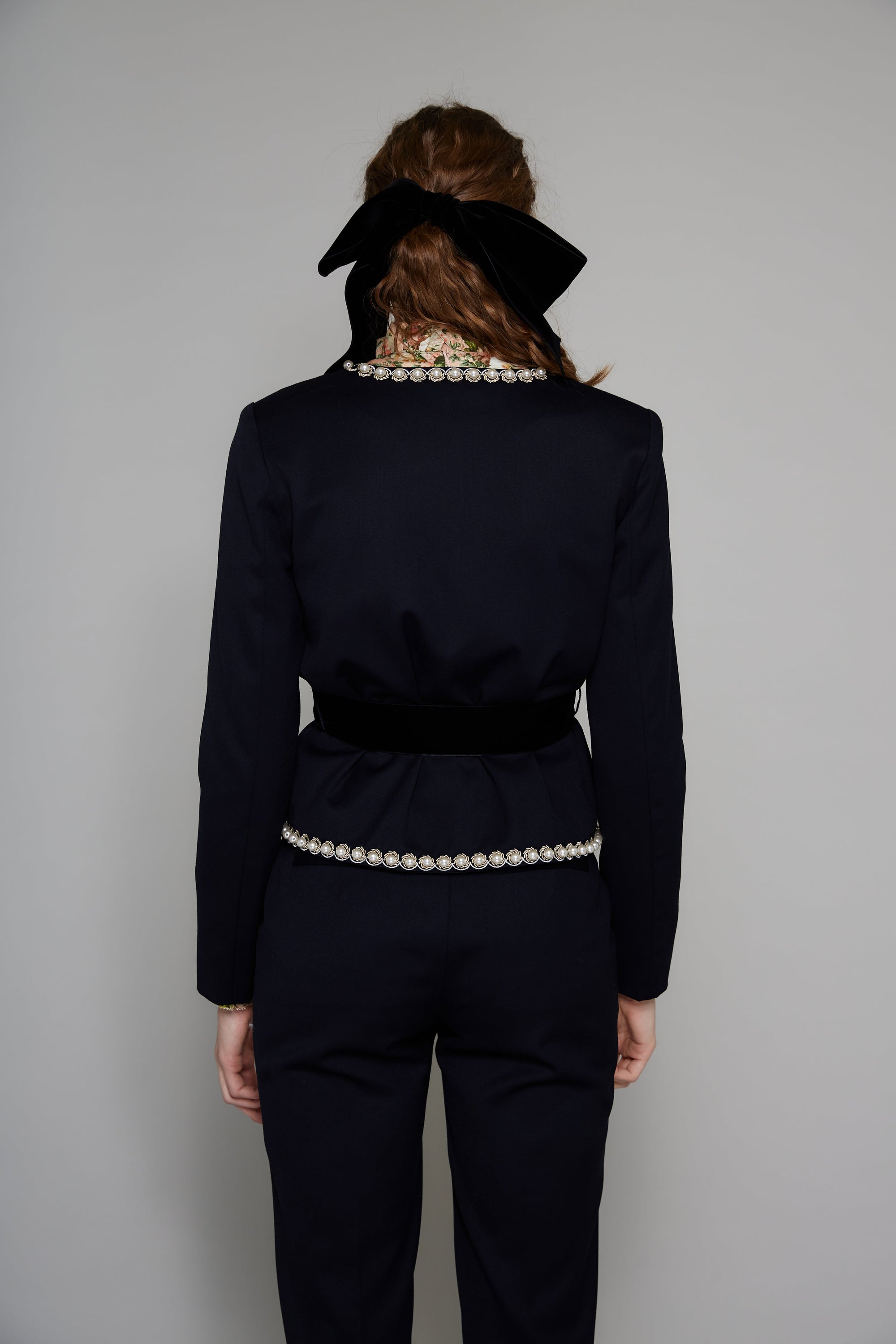 Veste Arabesque en laine - Bleu