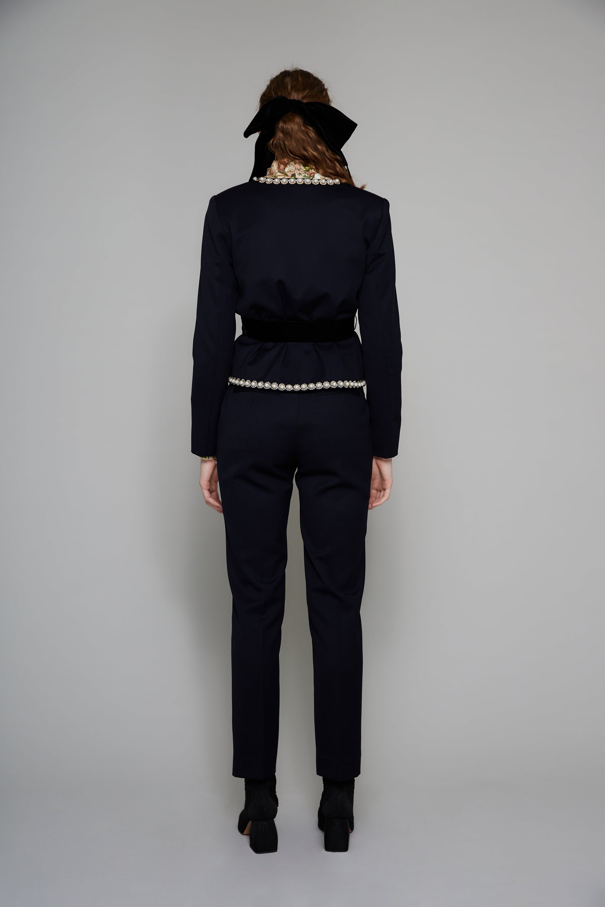 Veste Arabesque en laine - Bleu