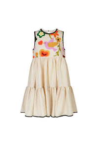 Robe courte Birdy en laine - Beige