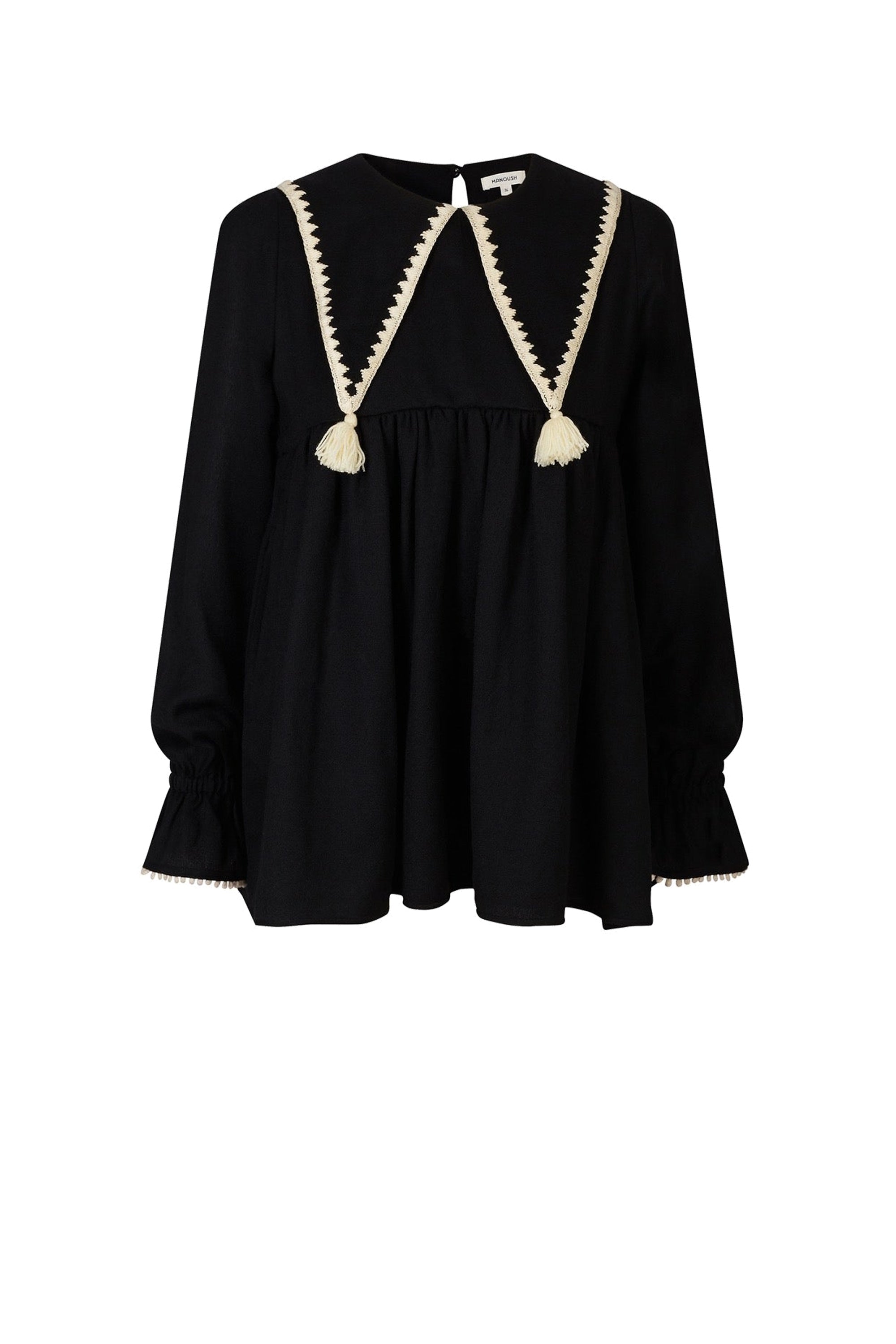 Tunique Birdy en laine - Noir