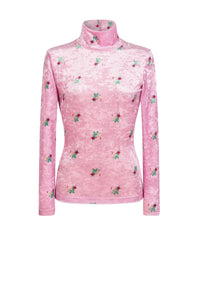Top Bouton de roses - Rose
