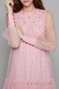 Robe Babydoll Champagne - Rose