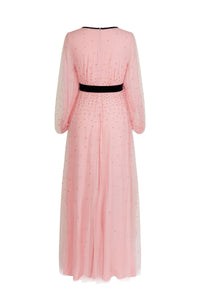 Robe longue Champagne - Rose