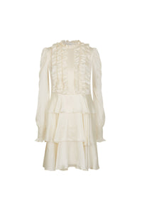 Robe Dolly en soie - Beige