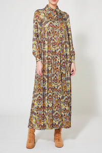 Robe longue Bohème - Vert