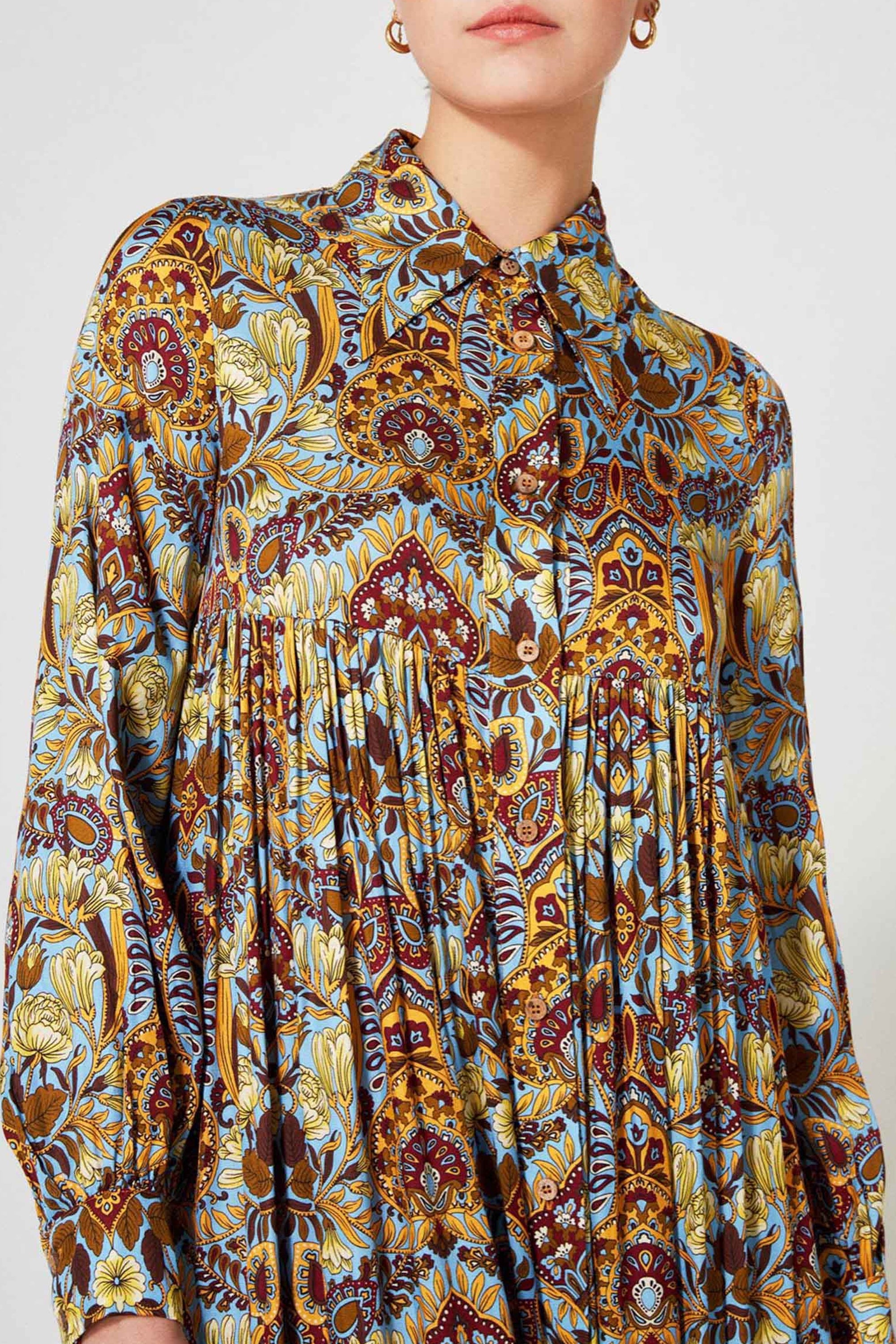 Robe longue Bohème - Vert