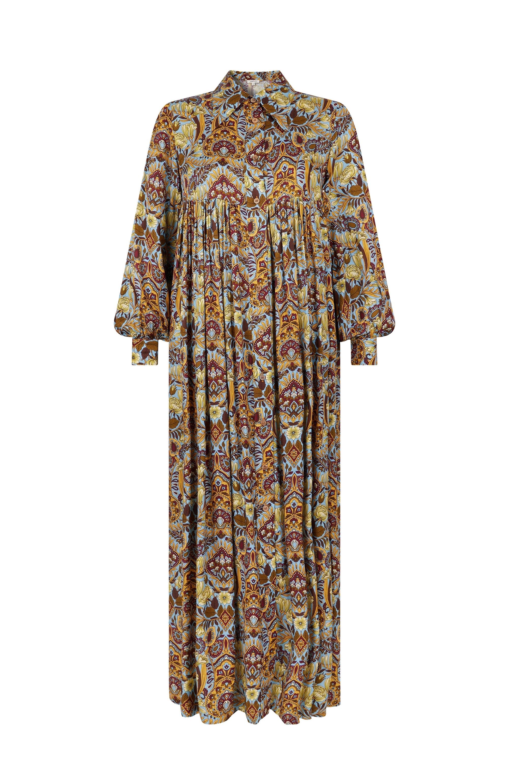 Robe longue Bohème - Vert