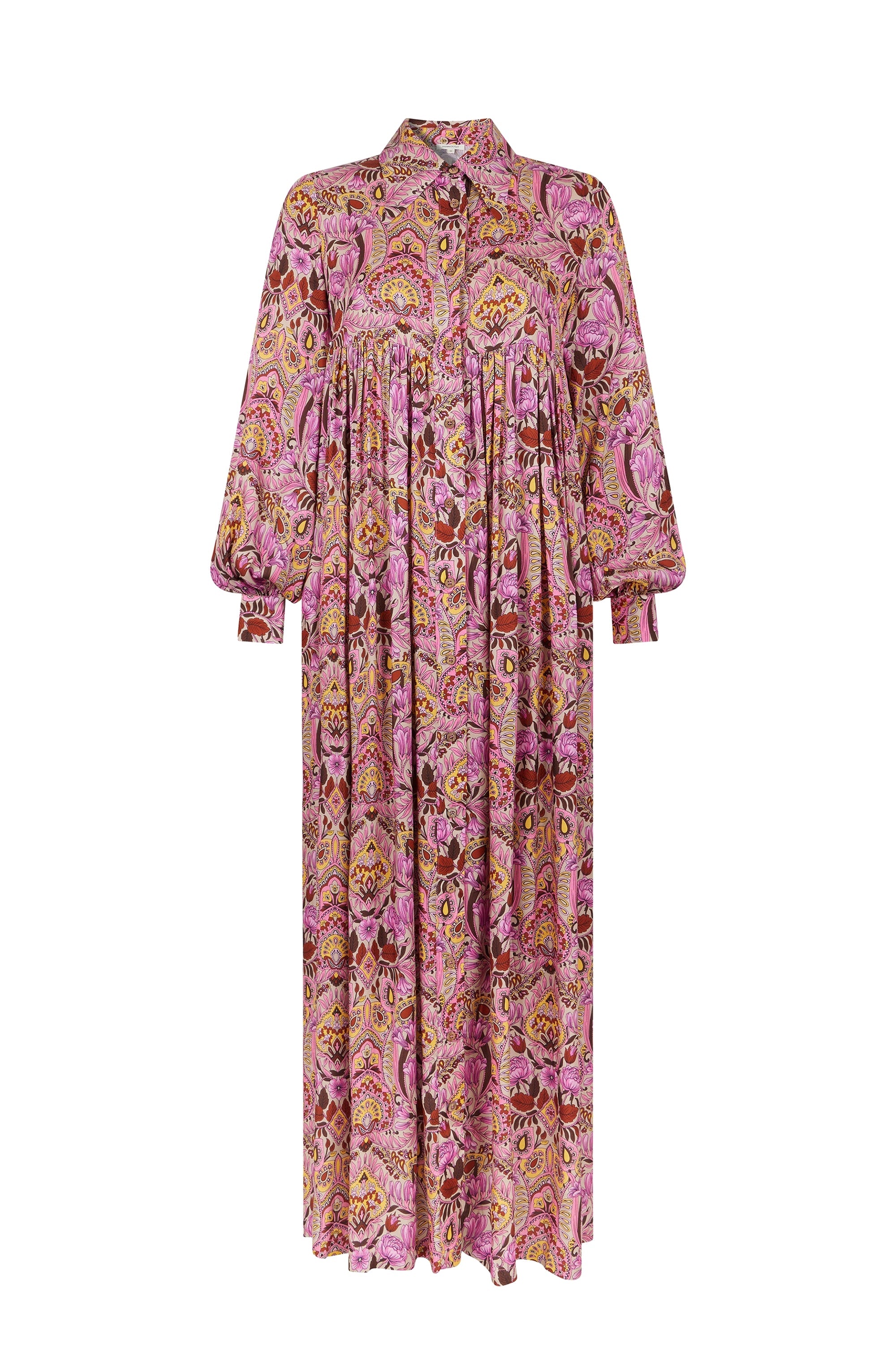 Robe longue Bohème - Rose