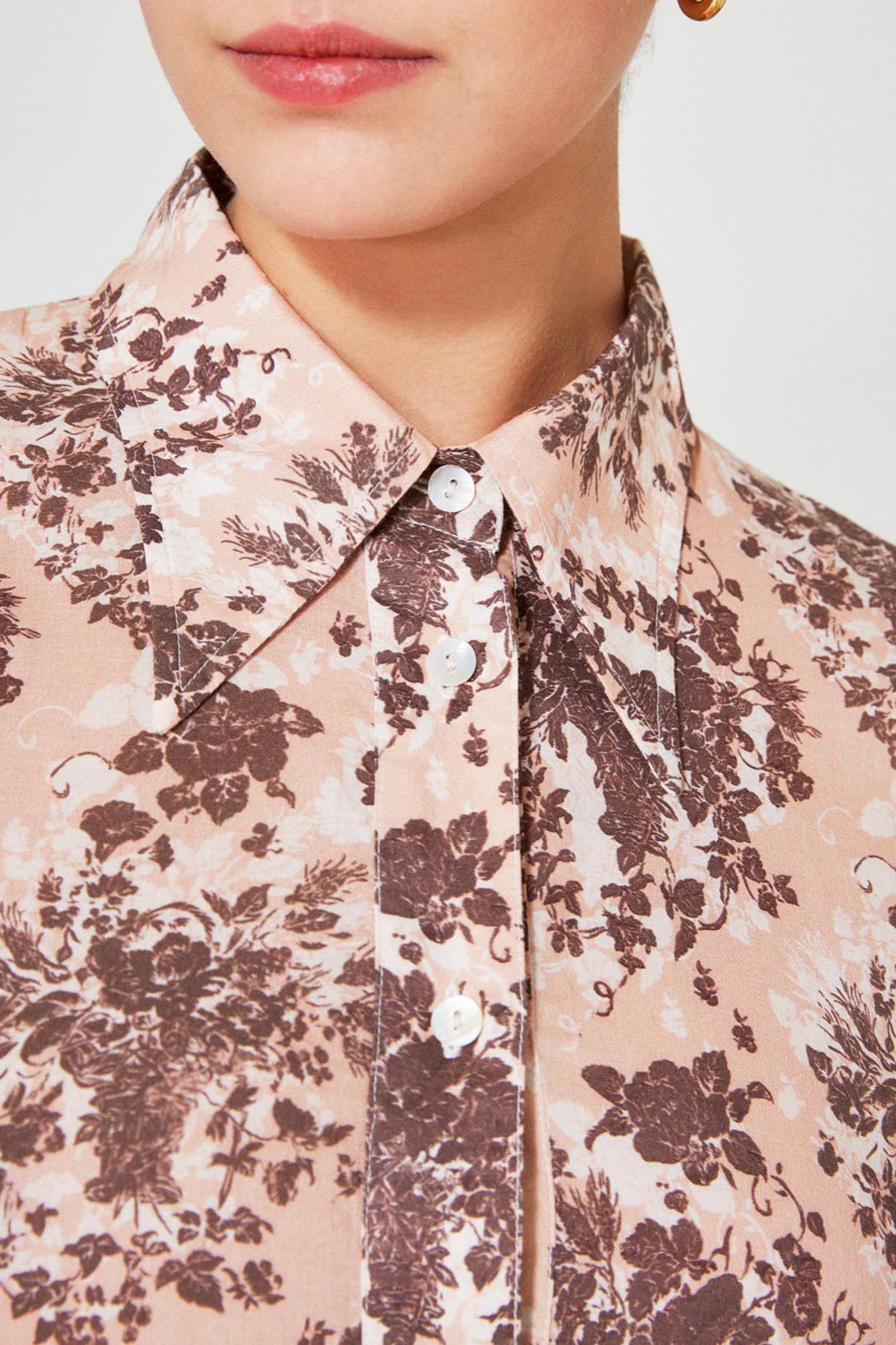 Chemise Bouquet D'Automne - Camel