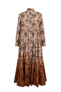 Robe chemise Bouquet D'Automne - Camel