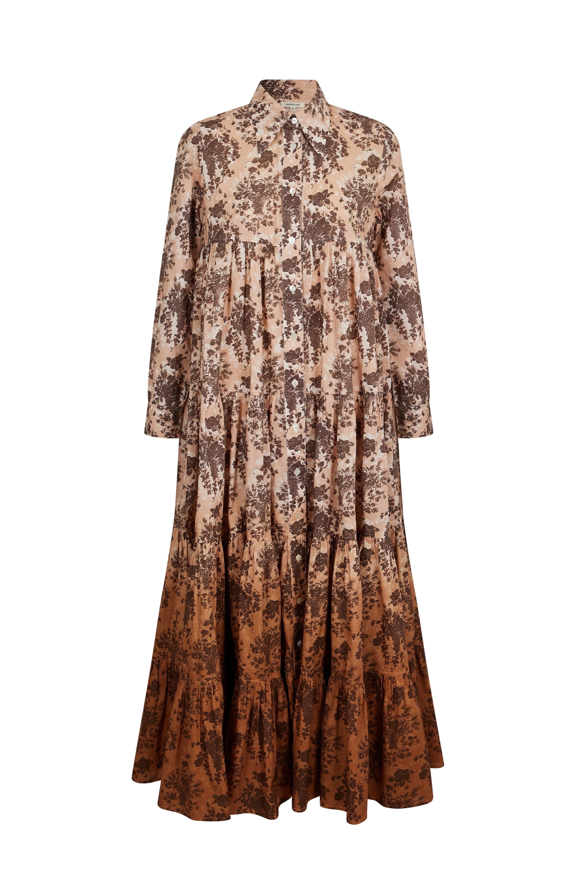 Robe chemise Bouquet D'Automne - Camel