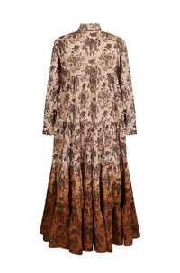 Robe chemise Bouquet D'Automne - Camel
