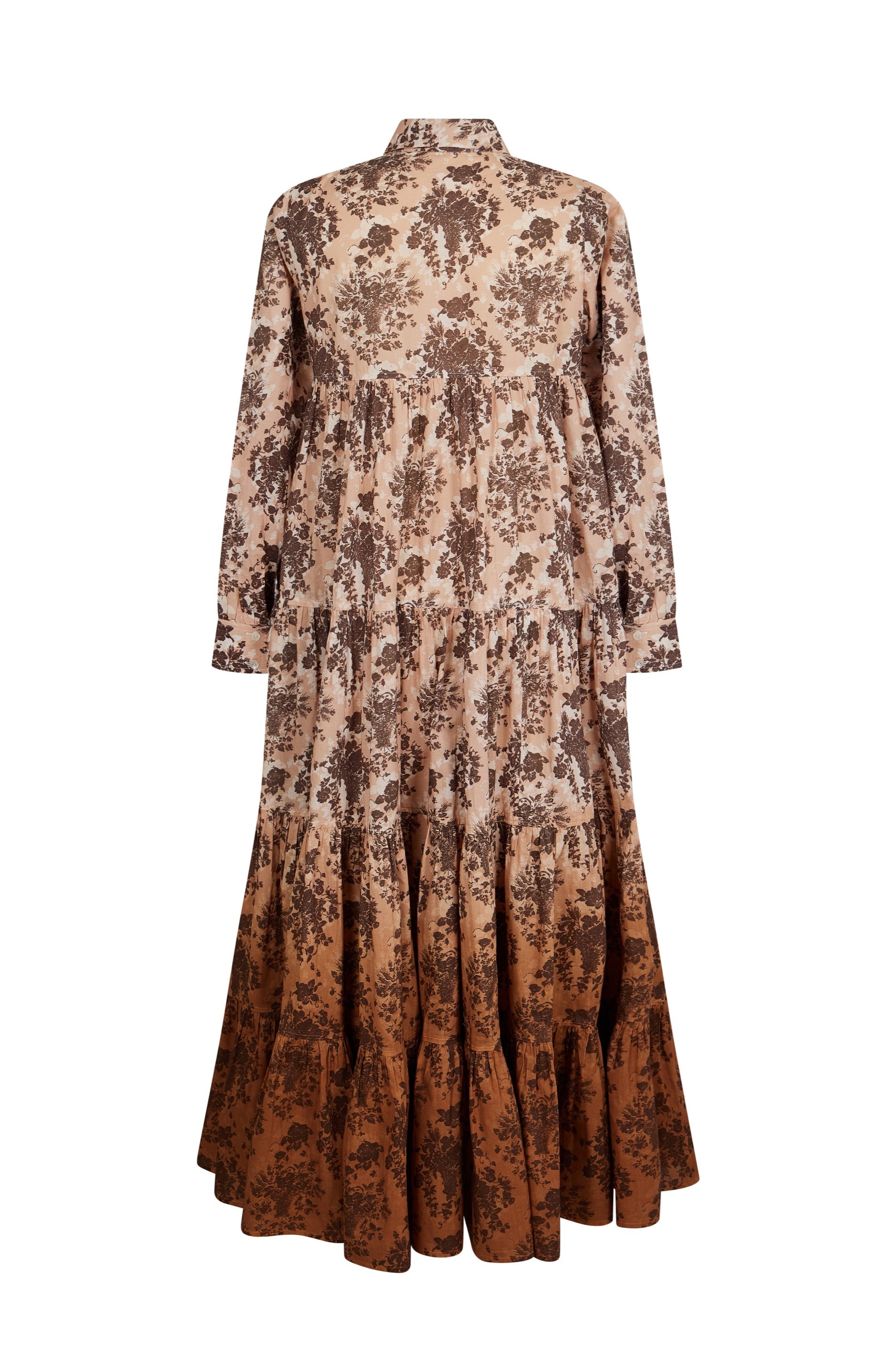 Robe chemise Bouquet D'Automne - Camel