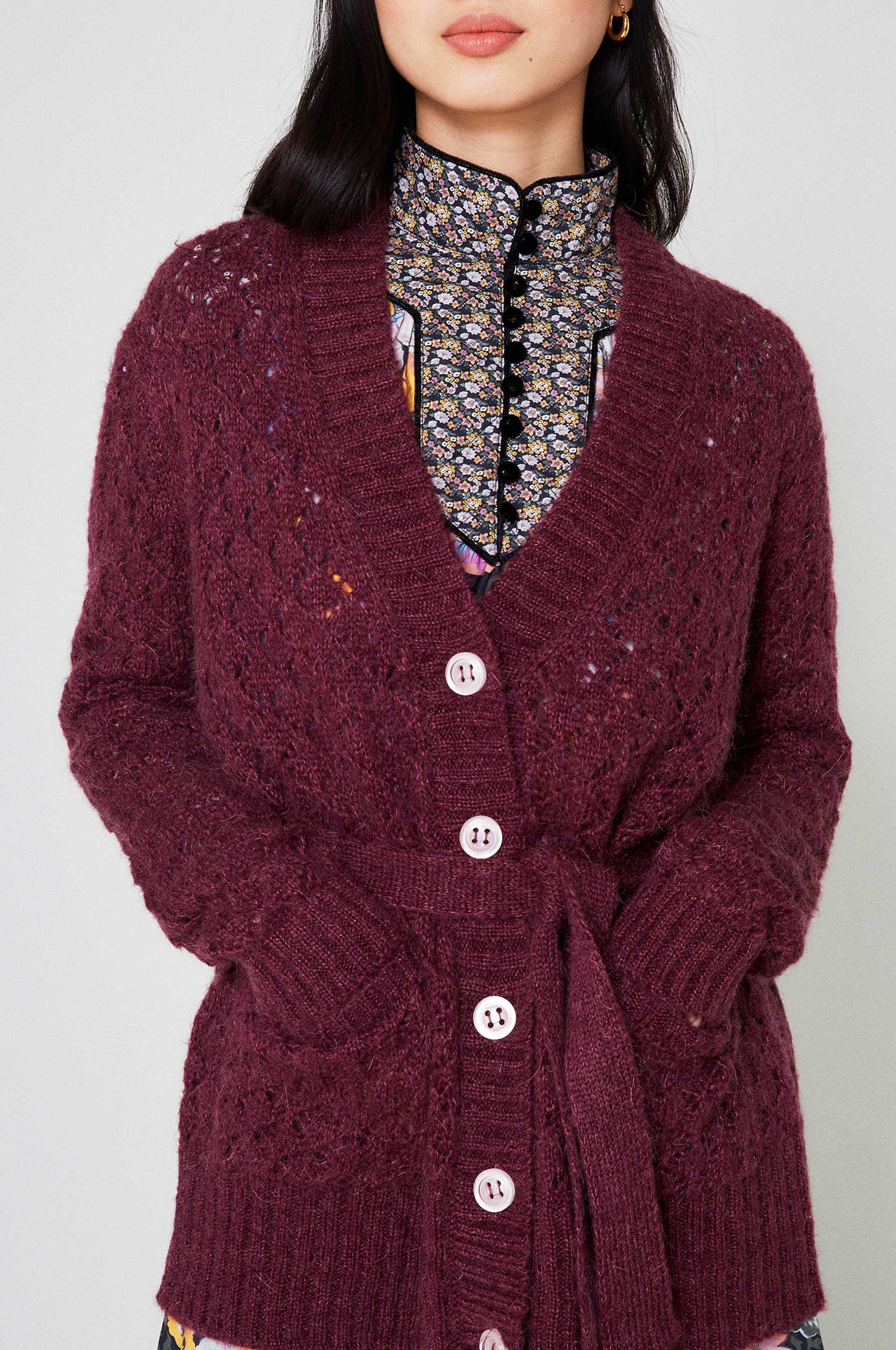 Gilet Cocoon D'Hiver - Bordeaux